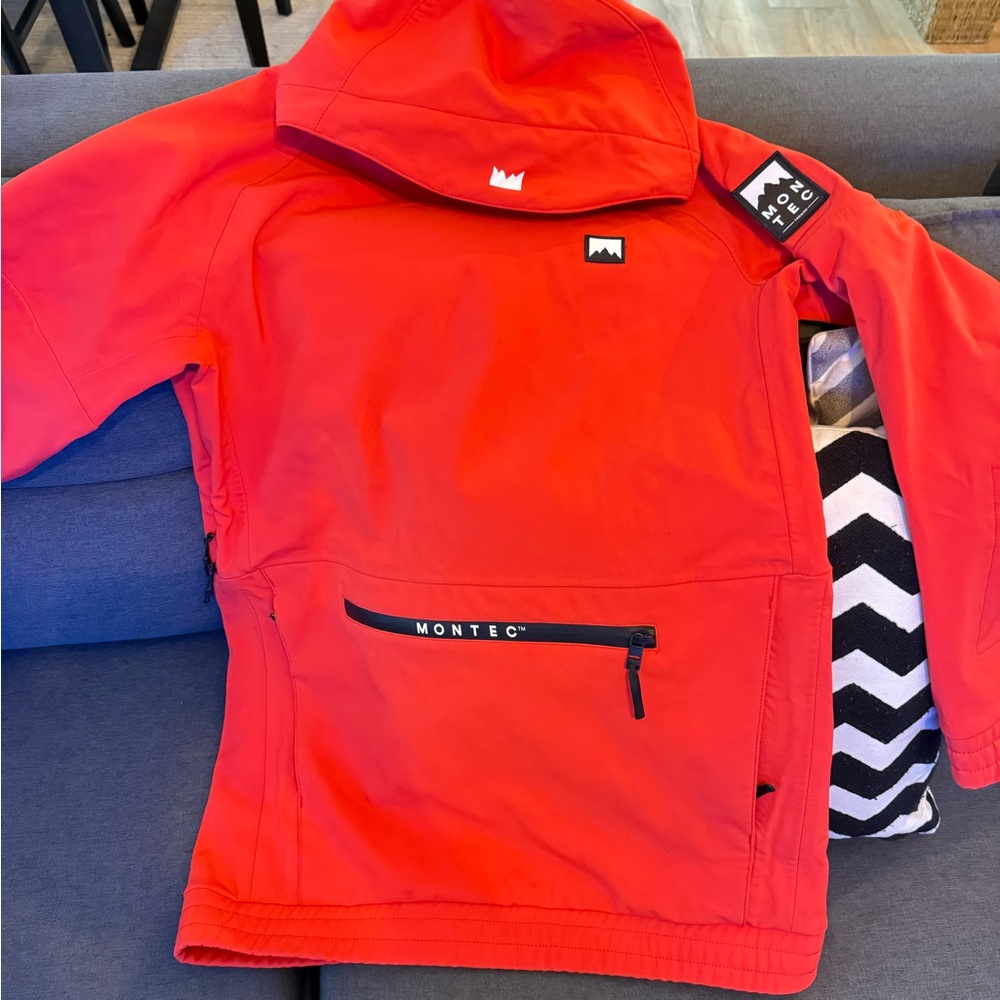 Montec Red Hooded Jacket